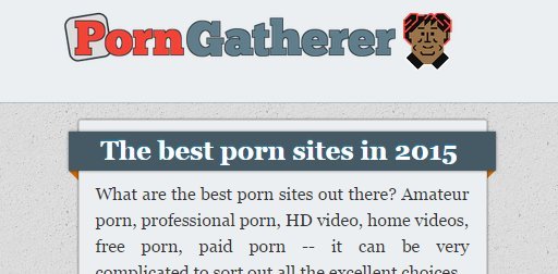 Best Homemade Porn 2015 - Porngatherer.com's Best Porn Sites Of 2015 - ErosBlog: The Sex Blog
